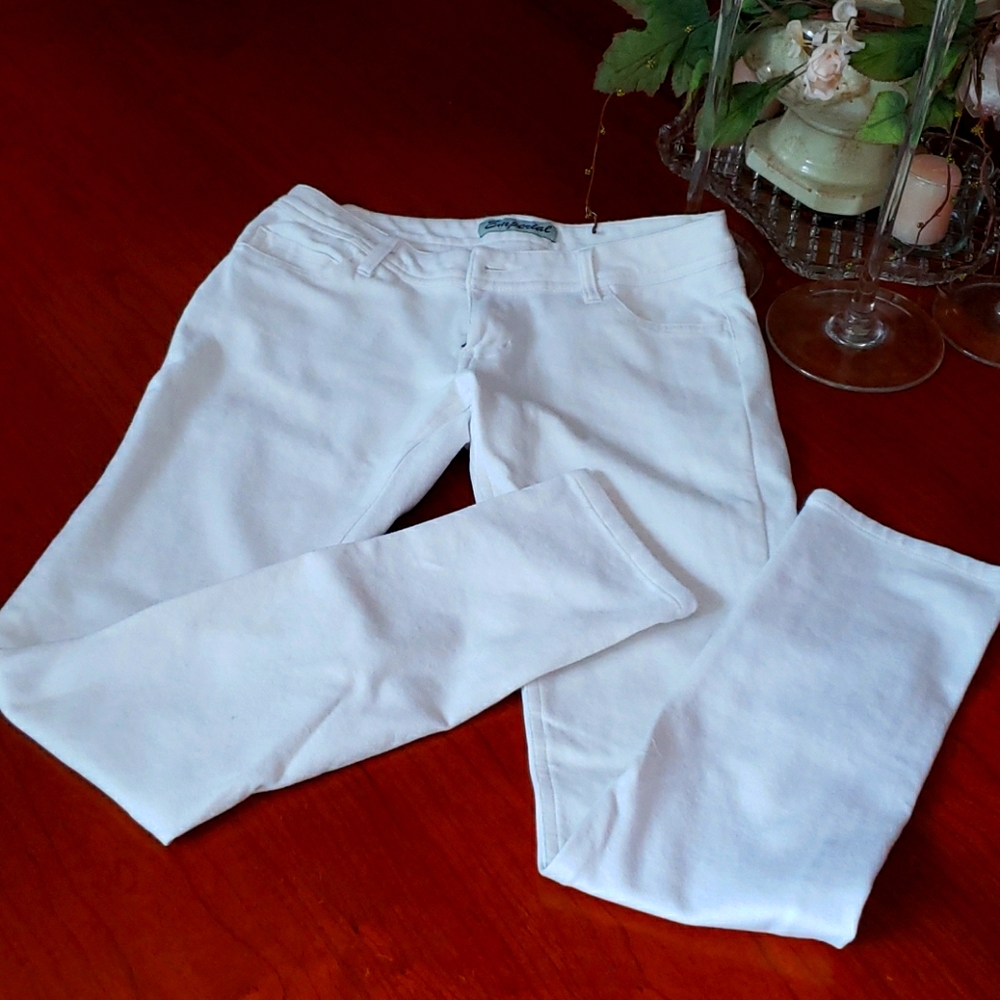 EMPERIAL Skinny white jeans Medium stretchy